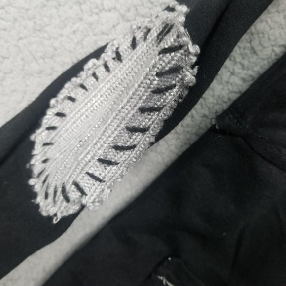 BKE Women's Black Plaid 100% Cotton Layered Renaissance Style Tunic Jacket SZ. S - Picture 4 of 12